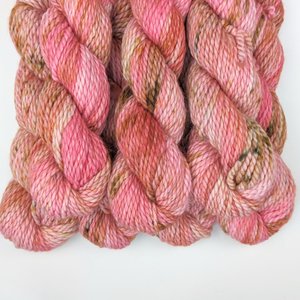 Hand Dyed. Hand Painted Yarn - Baby Alpaca / Merino - Bed Of Roses