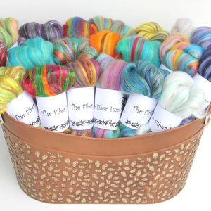 Spinners Delight - Blended Wool Roving - Combed Top - Felting Gift Pack