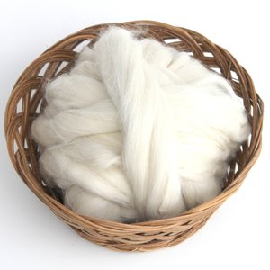 Baby Alpaca - Undyed Combed Top - Natural Roving - Spinning Fiber
