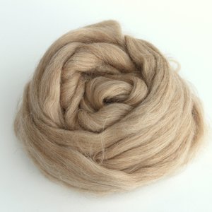 Fawn Baby Alpaca - Undyed Combed Top - Natural Roving - Spinning Fiber