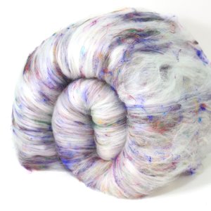 Spinning Fiber Batt - Merino / Sari Silk