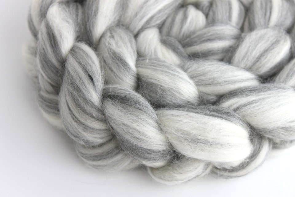 Merino - Natural Roving - Undyed Combed Top - Blended Natural Colours