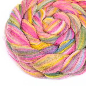 Merino Roving / Combed Top - Spinning Fiber - Custom Blended - Music Box