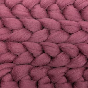 Commercially Dyed Roving | Corriedale | Rose