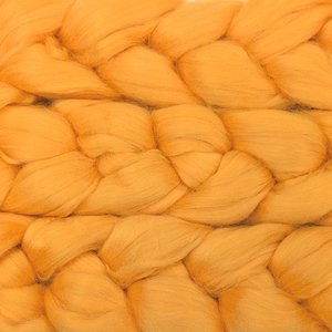 Commercially Dyed Roving | Acrylic | Creamsicle