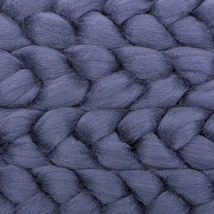 Commercially Dyed Roving | Corriedale | Navy Blue