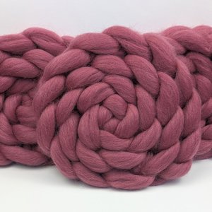 Commercially Dyed Roving | Corriedale | Rose