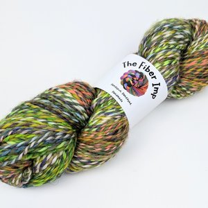 Handspun Thick and Thin Yarn | Faux Cashmere | Tequila Sunrise