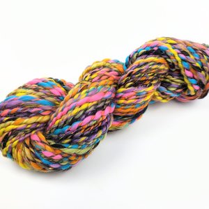 Handspun Thick and Thin Yarn | Merino | Rock out