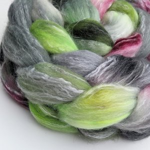 Hand Painted Top / Roving | Polwarth / Bamboo / Nylon | Ghostbusters