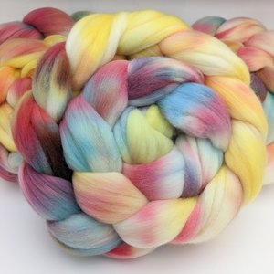 Hand Painted Merino Roving - Combed Top - Spinning Fiber - Luau