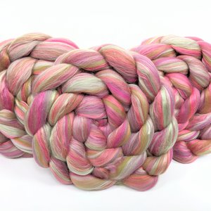 Merino Roving / Combed Top - Spinning Fiber - Custom Blended - Secret Garden