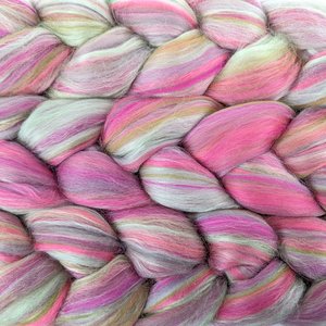 Merino Roving / Combed Top - Spinning Fiber - Custom Blended - Secret Garden