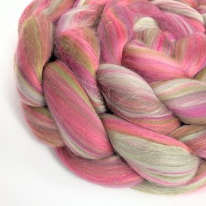 Merino Roving / Combed Top - Spinning Fiber - Custom Blended - Secret Garden