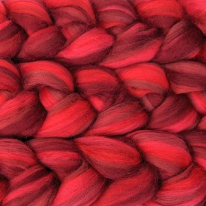 Blended Roving / Combed Top | Merino | Dragon's Blood