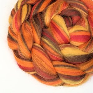 Blended Roving / Combed Top | Merino | Firestruck