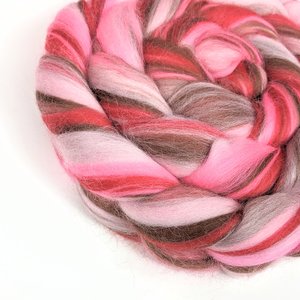 Blended Roving / Combed Top | Merino | Cherry Blossom