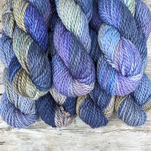 Hand Dyed. Hand Painted Yarn - Baby Alpaca / Merino - Titanium