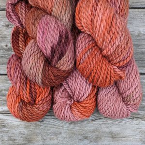 Hand Dyed. Hand Painted Yarn - Baby Alpaca / Merino - Love Shack
