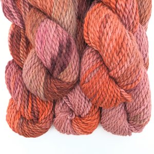 Hand Dyed. Hand Painted Yarn - Baby Alpaca / Merino - Love Shack