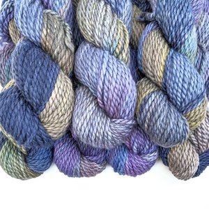 Hand Dyed. Hand Painted Yarn - Baby Alpaca / Merino - Titanium