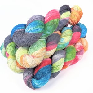 Hand Dyed / Painted Yarn | Lace Weight | Merino / Silk | Blast Off