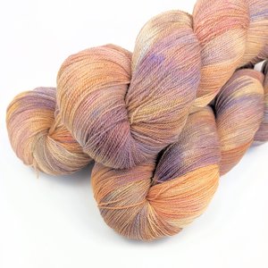 Hand Dyed / Painted Yarn | Lace Weight | Merino / Silk | Mango Tango