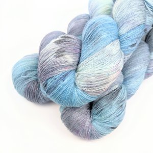 Hand Dyed / Painted Yarn | Lace Weight | Merino / Silk | Skyfall