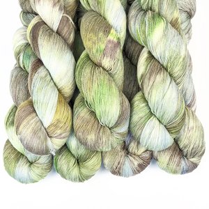 Hand Dyed / Painted Yarn | Lace Weight | Merino / Silk | Swamp Thing