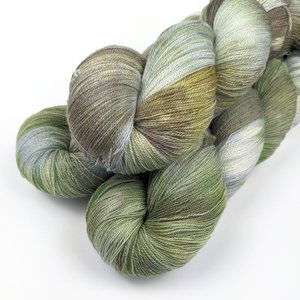 Hand Dyed / Painted Yarn | Lace Weight | Merino / Silk | Swamp Thing