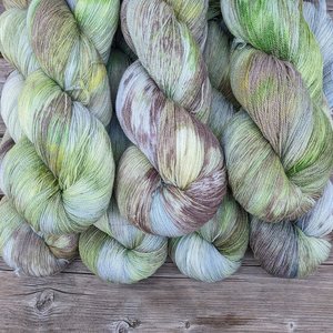 Hand Dyed / Painted Yarn | Lace Weight | Merino / Silk | Swamp Thing