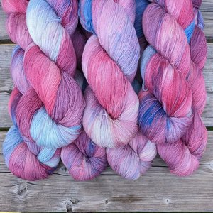 Hand Dyed / Painted Yarn | Lace Weight | Merino / Silk | Rocket