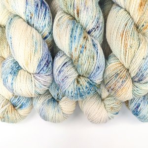 Hand Dyed / Painted Yarn | Fingering Weight |  SW Merino / Silk / Cashmere | Daybreak