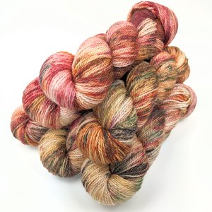 Hand Dyed / Painted Yarn | Fingering Weight | SW Merino / Bamboo | Fireside
