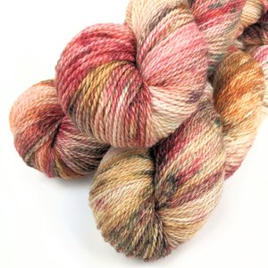 Hand Dyed / Painted Yarn | Fingering Weight | SW Merino / Bamboo | Fireside