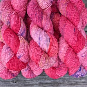 Hand Dyed / Painted Yarn | Fingering Weight | Merino / Nylon / Stellina | Think Pink