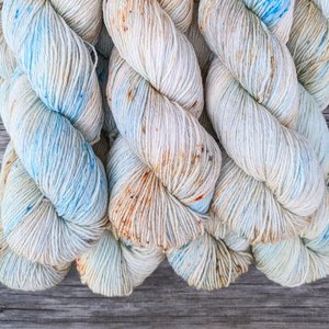 Hand Dyed / Painted Yarn | Fingering Weight |  SW Merino / Silk / Stellina | Cast Away