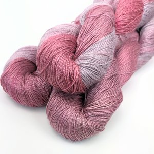 Hand Dyed. Hand Painted Yarn - Tencel - Lace Weight Yarn - High Society