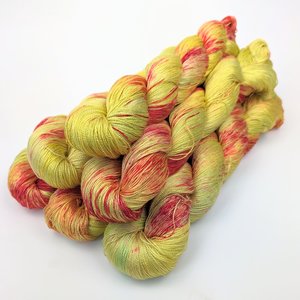 Hand Dyed. Hand Painted Yarn - Tencel - Lace Weight Yarn - You Are My Sunshine
