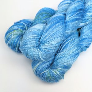 Hand Dyed. Hand Painted Yarn - Bamboo - Fingering Weight Yarn - Sailboat