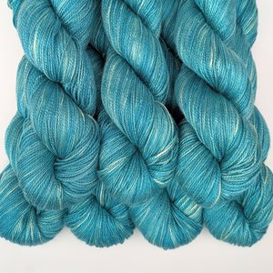 Hand Dyed. Hand Painted Yarn - Mulberry Silk - Fingering Weight Yarn - Shiver