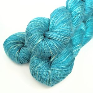 Hand Dyed. Hand Painted Yarn - Mulberry Silk - Fingering Weight Yarn - Shiver