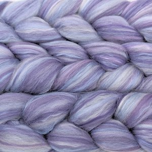 Merino Roving / Combed Top - Spinning Fiber - Custom Blended - Hyacinth
