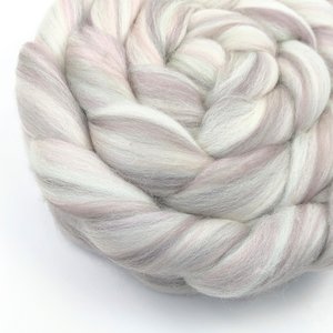 Merino Roving - Combed Top - Spinning Fiber - Custom Blended - Hint Of Mint