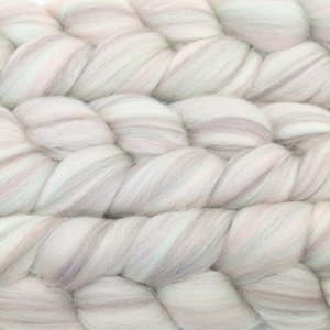Merino Roving - Combed Top - Spinning Fiber - Custom Blended - Hint Of Mint