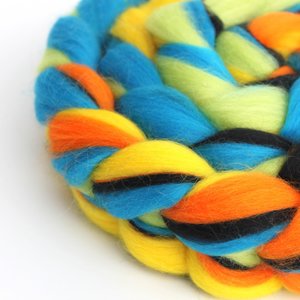Merino Roving / Combed Top - Spinning Fiber - Custom Blended - Kapow!