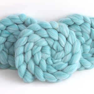 Alpaca / Merino Roving - Combed Top - Commercially Blended - Spinning Fiber - Poseidon