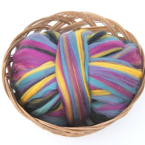 Merino Roving - Combed Top - Spinning Fiber - Custom Blended - Dark Side of the Moon