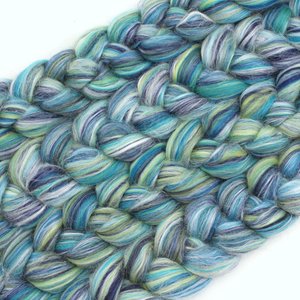 Blended Roving / Combed Top | Merino / Silk | Scuba Diving