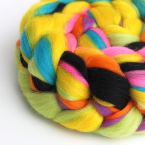 Merino Roving - Combed Top - Spinning Fiber - Custom Blended -  Rock Out